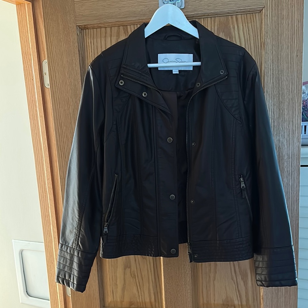 Jessica Simpson Brown Biker Jacket